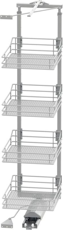 Vauth Sagel Schrankauszug tal Gate Apothekerschrank kb 450 Höhe 1450-1700 mm, silber