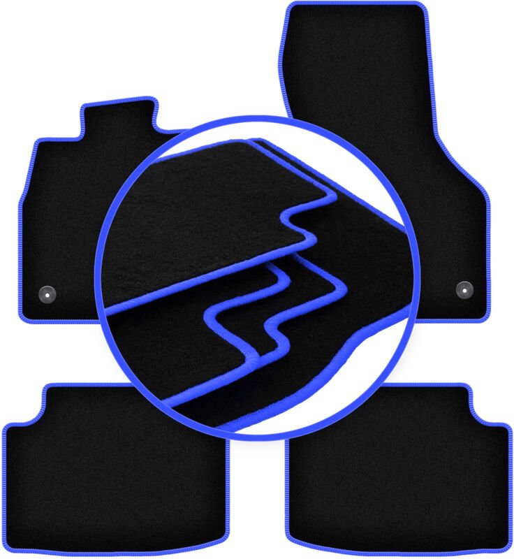 CARLUX-BLUE Autofußmatten für: Skoda Octavia III Liftback, Limousine, Variant, Kombi (2012-2020)