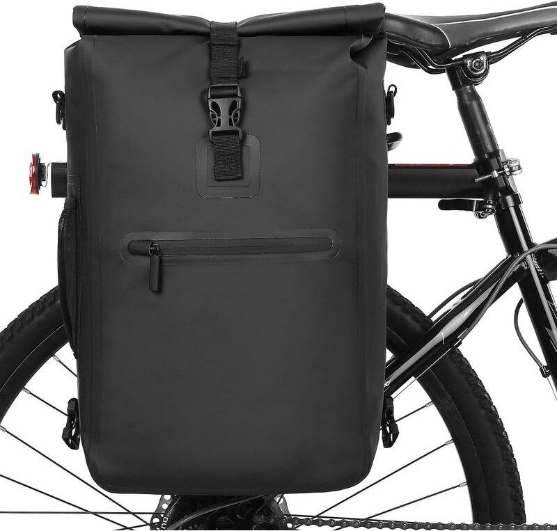 3-in-1 wasserdichte Fahrradtasche, Fahrrad-Gepäckträgertasche, Rucksack, Umhängetasche, Outdoor-Radfahren