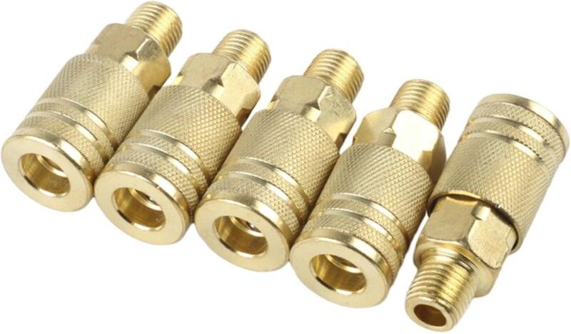 10-teiliges Luftkupplungs- und Schnellkupplungsset, Luftschlaucharmaturen, Luftkompressor-Zubehör, Schnellkupplungswerkz...