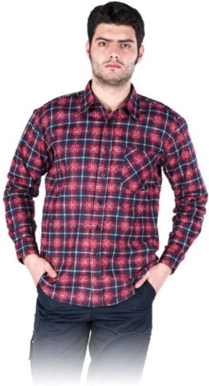 Arbeitshemd Flanellhemd rot/blau Gr. xxxl