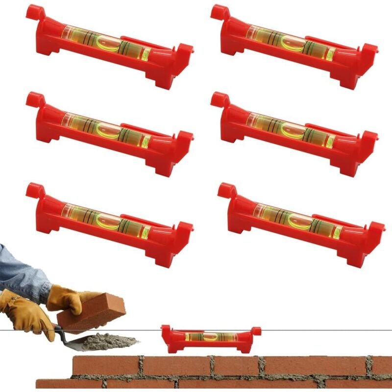 Lablanc - 6 Stück Schnur-Wasserwaage, professionelle Wasserwaage für Mauerwerk, Klempnerarbeiten, Dachrinnenarbeiten, ro...