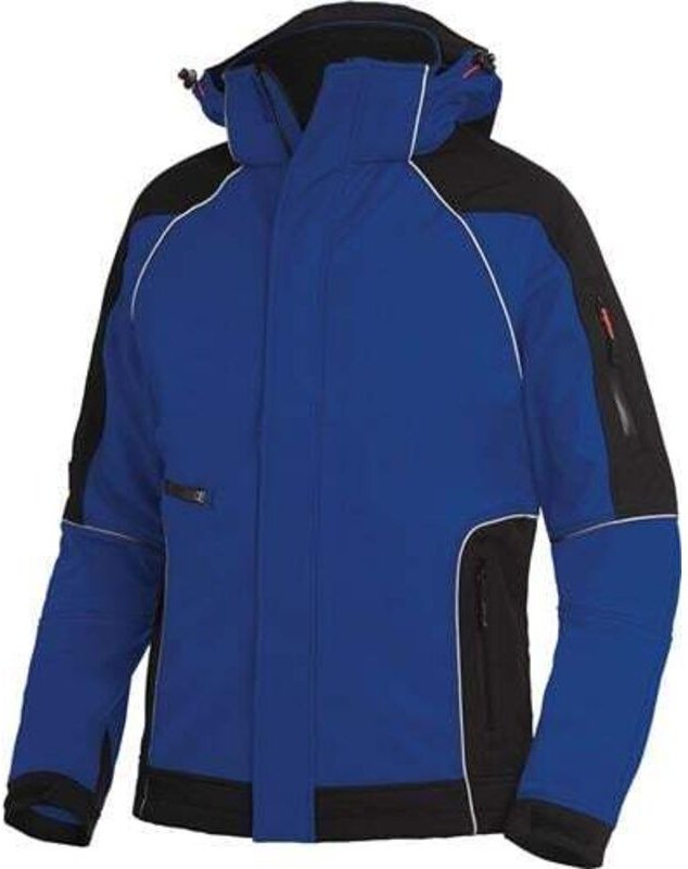 FHB Softshelljacke WALTER Größe L royal / schwarz - 78518-3620-L