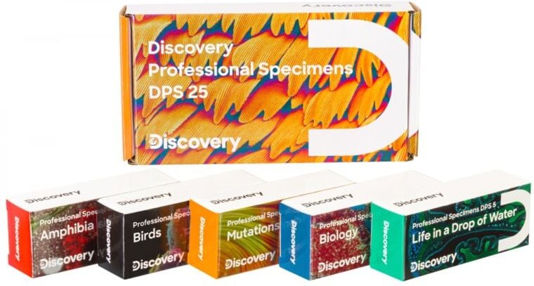 Levenhuk - Discovery Prof dps 5 Mikropräparationsset "Biologie".