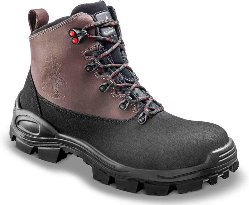 Hochsichere Sicherheitsschuhe TREKTEX S3 HAUT SRC WR Schwarz/Braun 38