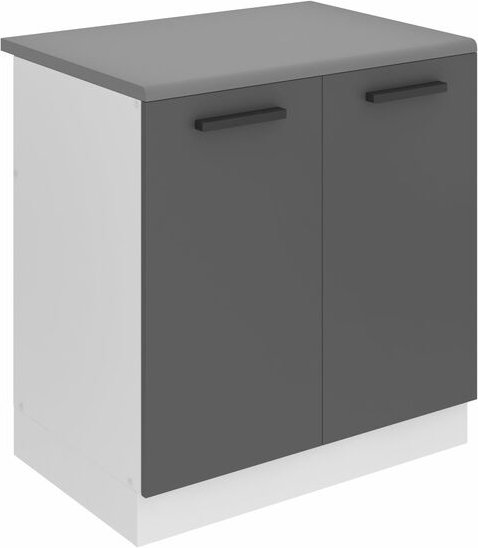 Unterschrank Küche, Spülenunterschrank 80 cm Breite. sdz Küchenunterschrank mit Arbeitsplatte. Spülenschrank mit 2 Türen...