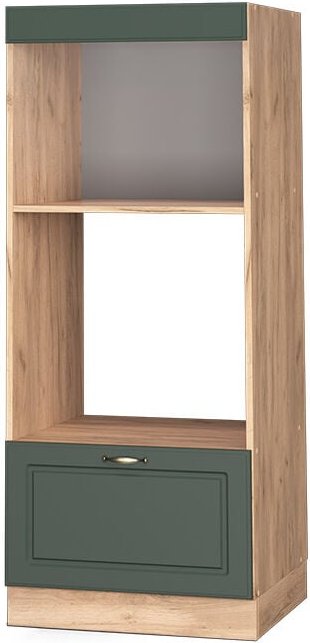 Vicco - Mikrowellenschrank Fame-Line, Grün-Gold Landhaus, 60 cm offen