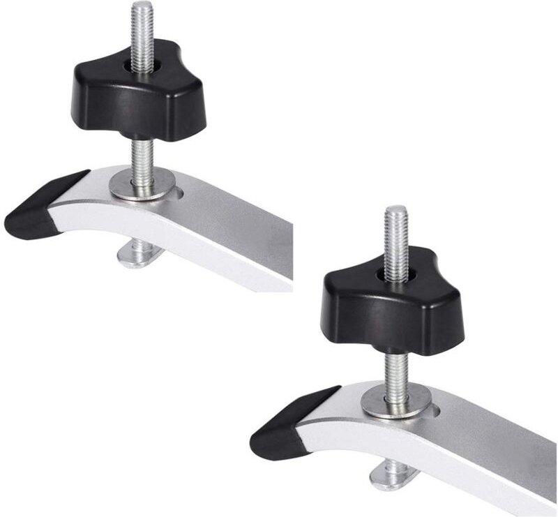 2 pcs Schnellspannklemmen-Set , aus Metall, für T-Nut-Schienen, Werkzeug zur Holzbearbeitung