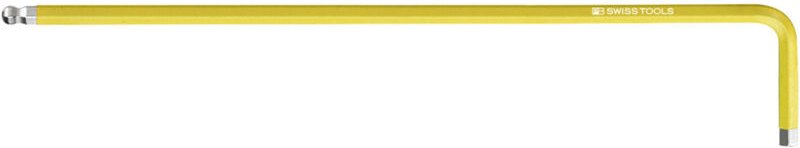 Pb Swiss Tools - Sechskant-Winkelschraubendreher, lang, pulverbeschichtet, 3 mm