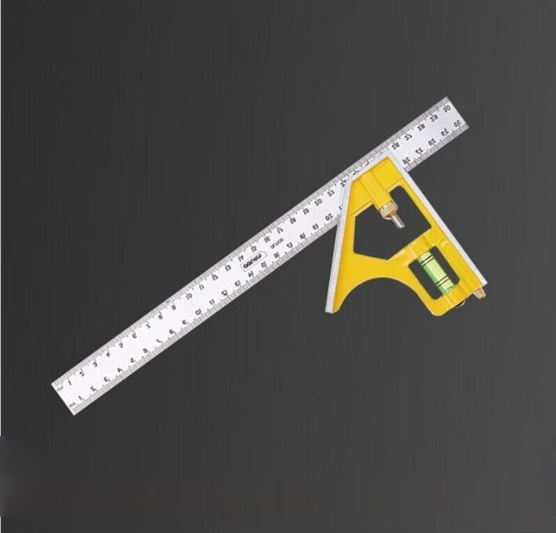 Thumbnail - Mehrzweck-Kombinationswinkel – 300 mm – Aktives 90-Grad-Lineal aus Edelstahl mit rechtem Winkel