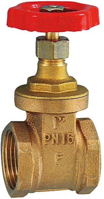 Muffen-Absperrschieber, ohne Spindelhub, Messing, g 2 1/2, dn 60 - Riegler