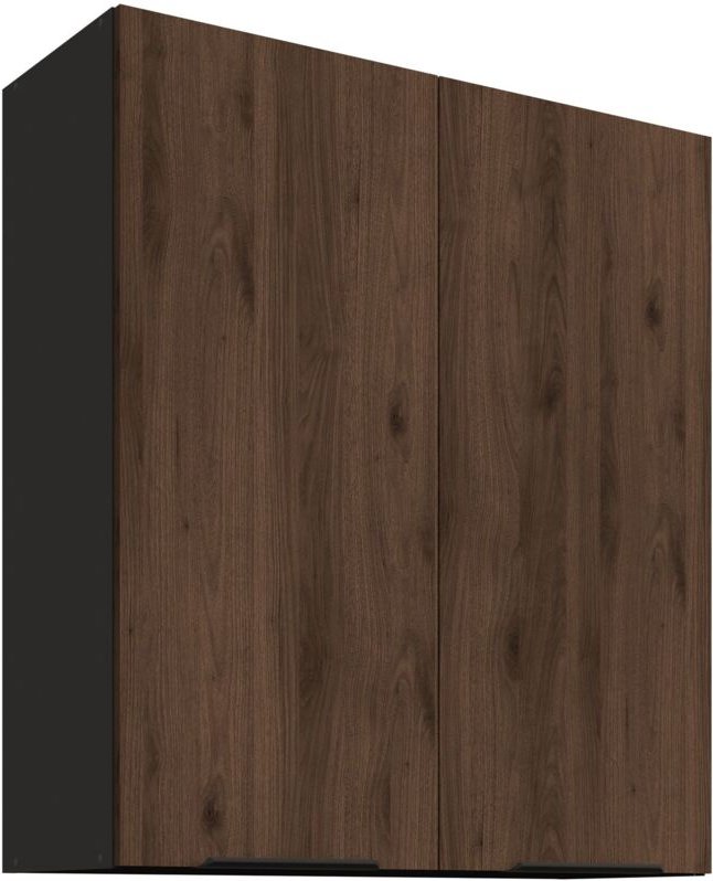 Küchen Hängeschrank 80 cm MONZA Okapi Nußbaum Küche Küchenzeile 90 cm hoch