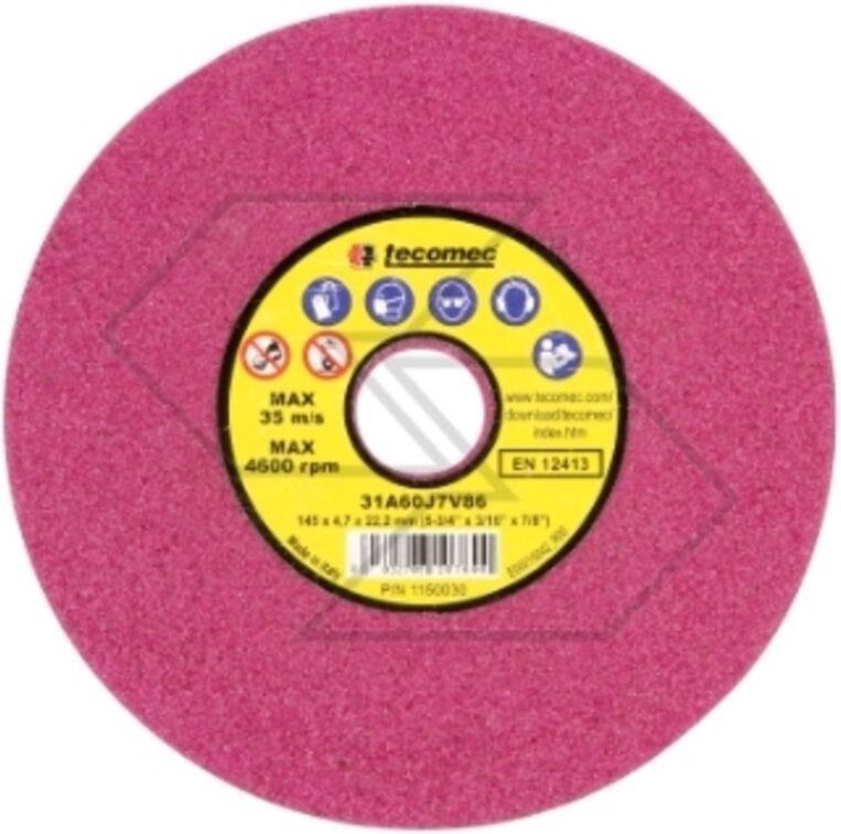 Satz mit 5 Schleifscheiben rubinfarbig für Kettensägenkettenschärfer