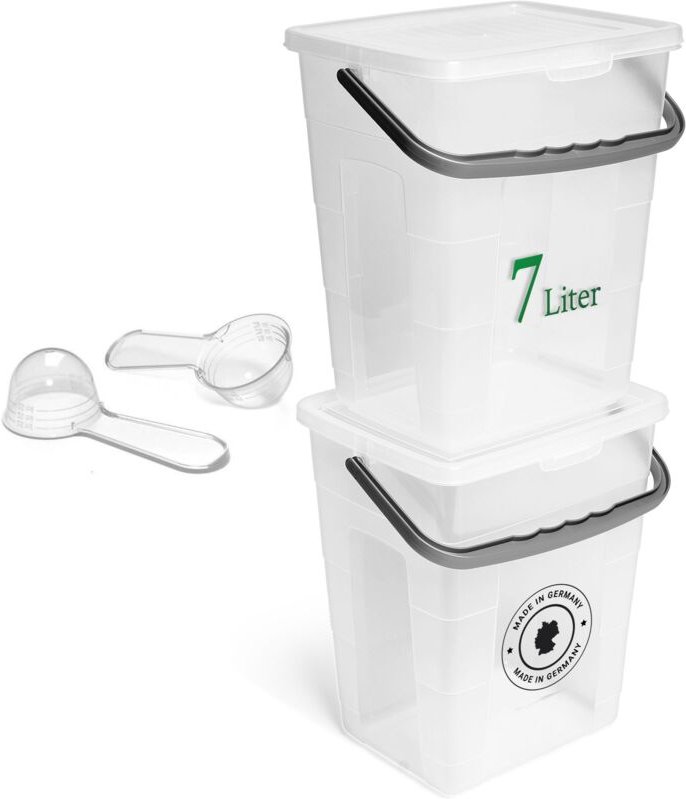 Novaliv - 2x Aufbewahrungsbox Box + Deckel