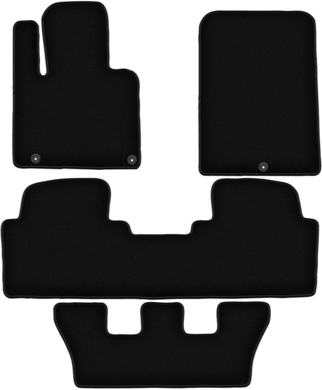 Thumbnail - BASIC schwarze Velours-Fußmatten für: Kia Sorento III 7-Sitzer (2015-)