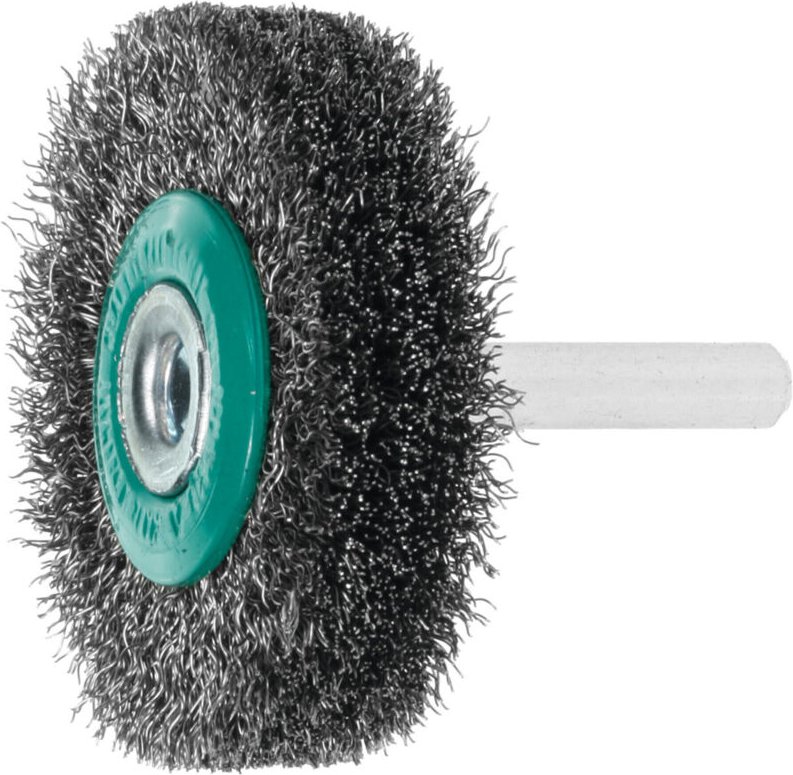 Lessmann ® - Lessmann Schaft-Rundbürste INOX-Draht 0,20 mm, Bürsten-⌀xBesatzbreite: 50X15 mm