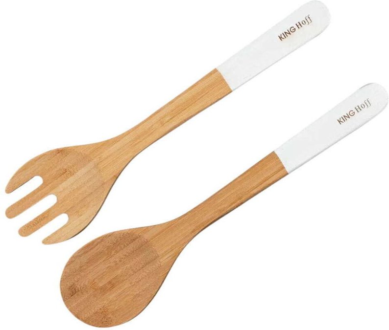 Set mit 2 Salatlöffeln aus Bambus KINGHOFF KH-1687