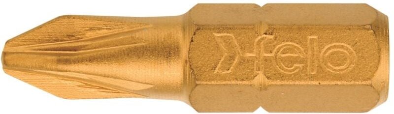 Professioneller deutscher Kreuzschlitz-Bit PZ 2 FELO - 25 mm / TIN