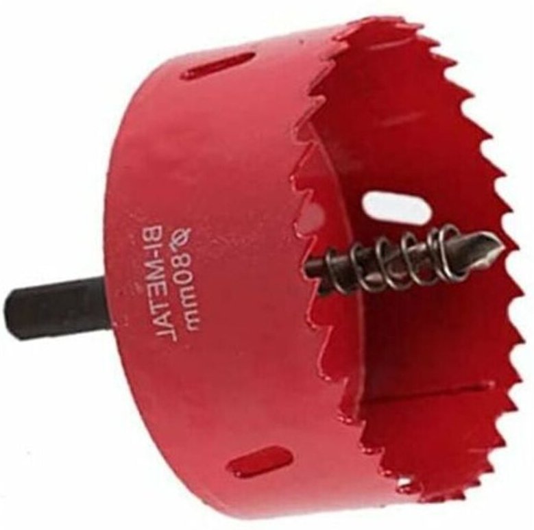 Ahlsen - 80 mm Lochsägen-Bohrer-Set, robuster M42 HSS-Bohrer, Lochschneider, Lochsägen für Holz, Aluminium, Eisen, Blech...