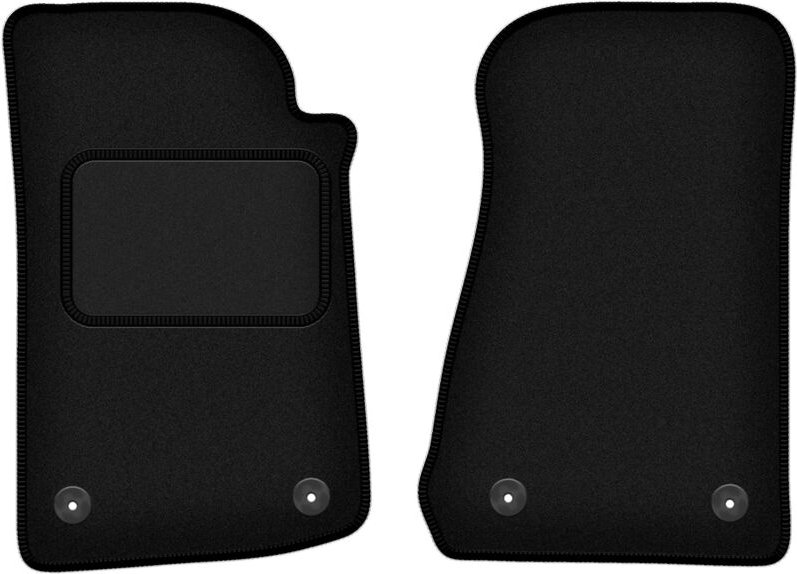 Vordere Matten schwarz für: Jeep Wrangler JL 2 Türen (2017-)