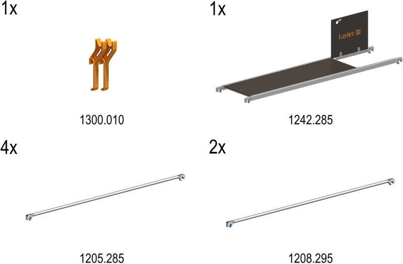 Layher Nachrüstset P2 für Gerüst Uni Standard 1401.103