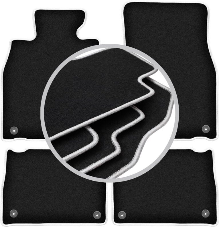 CARLUX-SILVER Autofußmatten für: Lexus LS III Limousine (2000-2006)