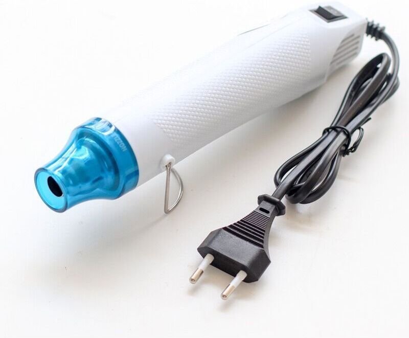 300 W Hand-Heißluftpistole, Mini-Heißluftpistole zum Prägen, Wärmewerkzeug, 220/110 V, EU-Stecker