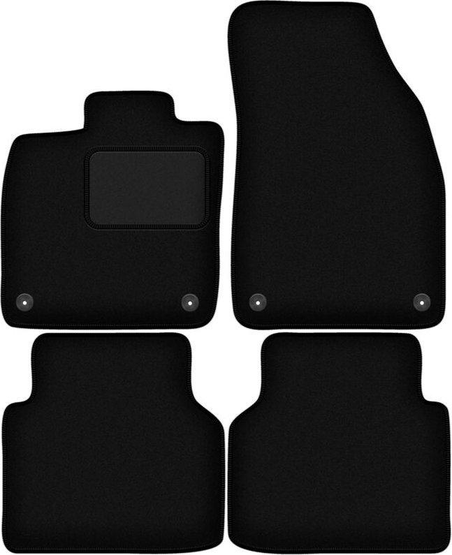 Schwarze Veloursmatten für: Skoda Enyaq iV SUV (2020-)