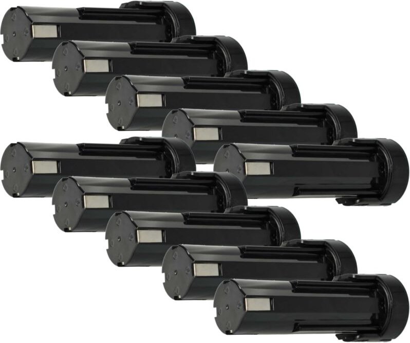 vhbw 10x Akku kompatibel mit Panasonic EZ902ABB, EZ581, Minifix 100, EZ902, EZ502-2, EZ502 2, EZ503 Werkzeug (3300 mAh, ...