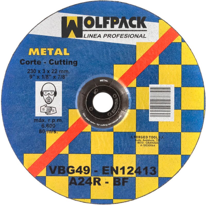 Metall-Trennscheibe 230 x 3,2 x 22 mm.