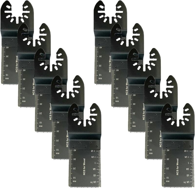 Thumbnail - Aougo - 10-teiliges Zubehör für Multifunktions-Sägeblätter, 34-mm-Multifunktionswerkzeugblätter, universelle Multifunkti...