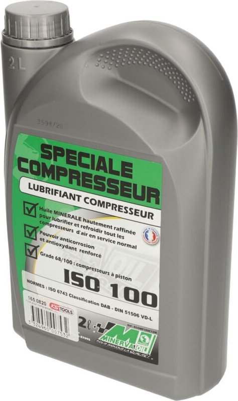 Schmiermittel ISO 100 für Kompressoren, 2 l
