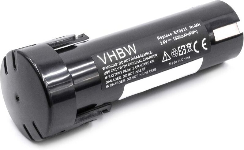 Vhbw - Akku kompatibel mit National 6538-1, 6539-6, 6540-1, 6545-6, 6546-6, 6547-1 Elektrowerkzeug (1500 mAh, NiMH, 2,4 ...
