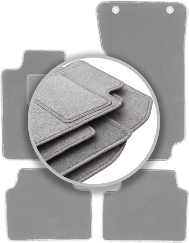 Graue Fußmatten für: Alfa Romeo Giulia 4x4 (4WD) Limousine (2016-)