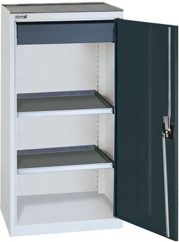 Stumpf - Werkzeug- und Materialschrank 3000, ral 7035/7016, 1 Schublade, 2 Wannen