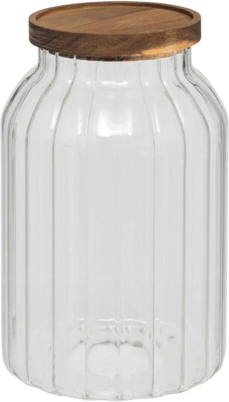 5five Simply Smart - Glasbehälter mit Holzdeckel harmony, 3 l