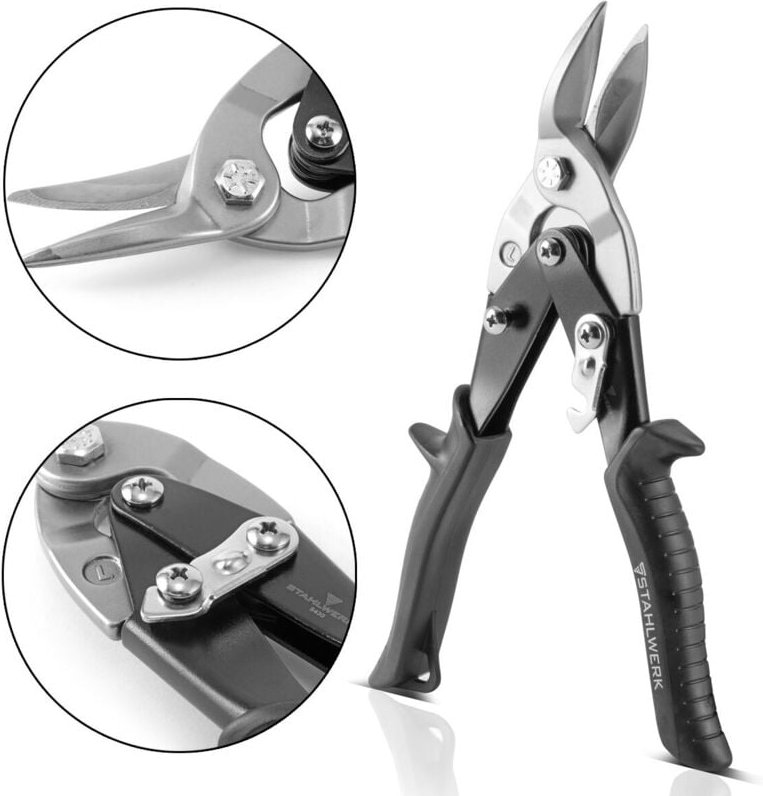 Profi-Blechschere linksschneidend aus Chrom-Vanadium Stahl - Stahlwerk