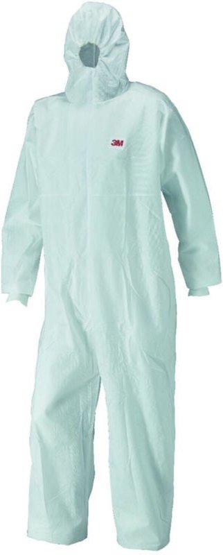 Schutzanzug 4520, weiß/grün Typ 5/6 Gr. s - 3M