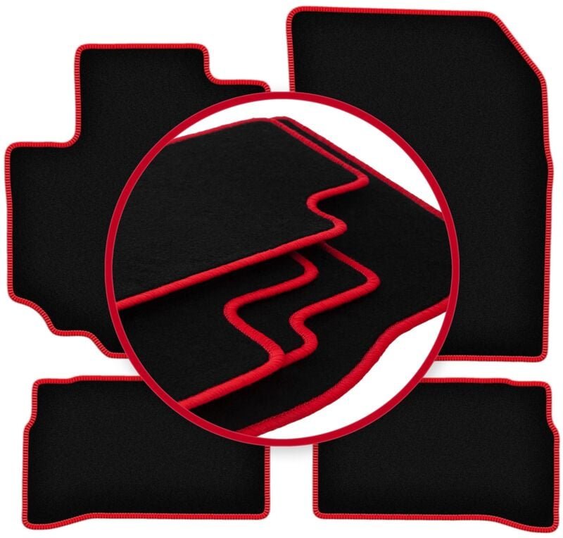CARLUX-RED Autofußmatten für: Suzuki Vitara III Crossover (2015-)