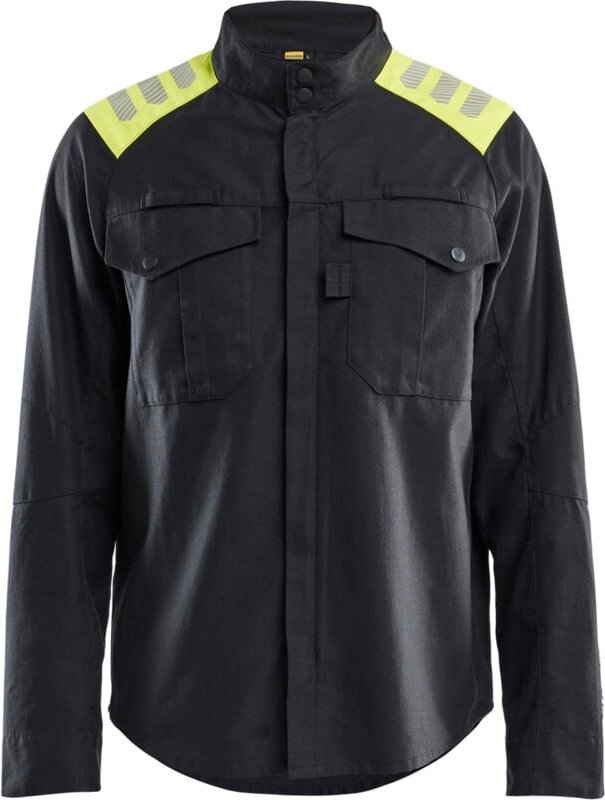 Arbeitsüberhemd mit Flammschutz Inhérent 4409 - Schwarz/Gelb 4XL