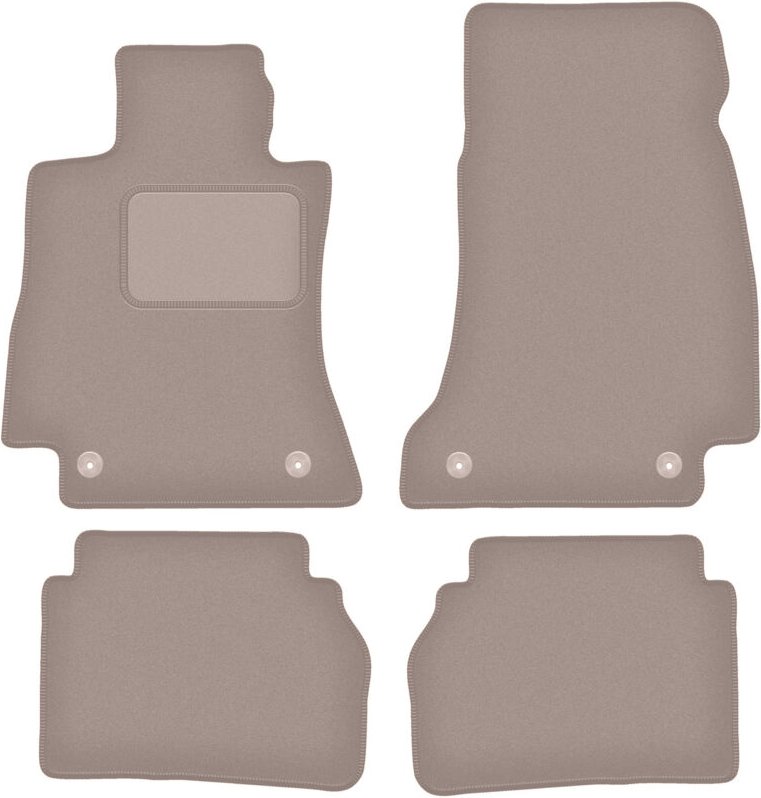 Beige Veloursmatten für: Mercedes CLS C257 Limousine (2018-)