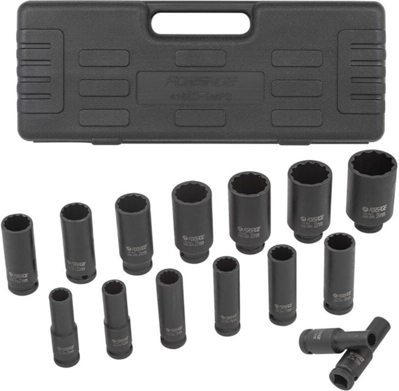 Satz langer Kraftsteckschlüssel 1/2"" 10-36mm