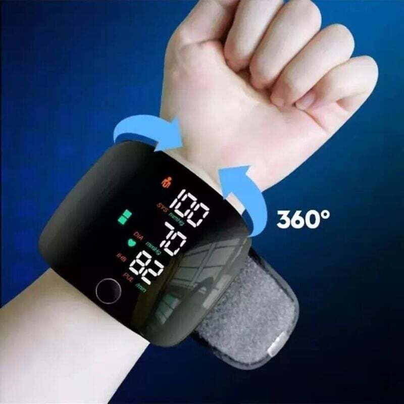 Thumbnail - ZVD Handgelenk-Blutdruckmessgerät, tragbares digitales Blutdruckmessgerät mit hintergrundbeleuchtetem LCD-Display und Ta...