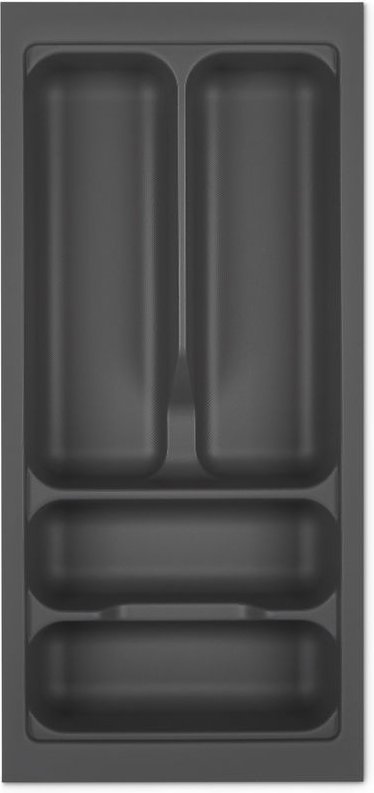 So-tech - orga-box i Besteckeinsatz 219 x 473 oriongrau mit Perlstruktur und Anti-Rutschbeschichtung für Tandembox Antar...