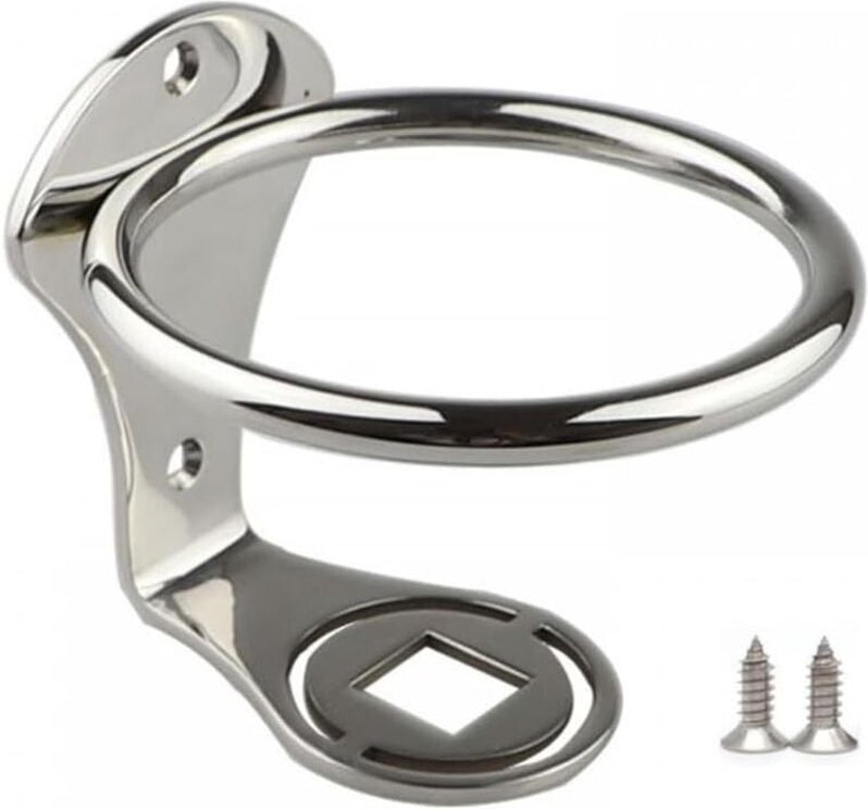 Lntyq - Getränkehalter aus Edelstahl zur Wandmontage für Auto, Wohnmobil, Boot, Yacht, lkw