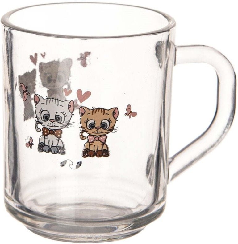 Childrens mug with cat motif - dishwasher and microwave safe