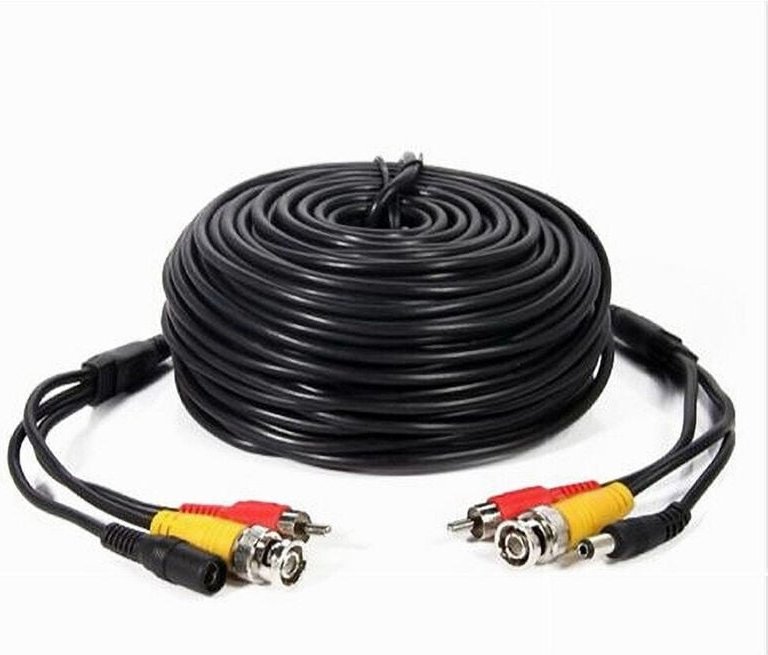 Maxtech - Trade Shop - bnc-kabel videoüberwachungskameras stromversorgung 15 mt CV-TEL003 -