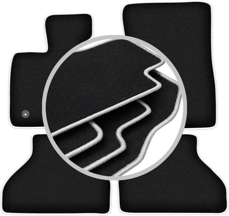 CARLUX-SILVER Autofußmatten für: BMW X5 E70 SUV (2006-2013)