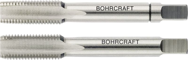 Bohrcraft - Hand Gewindebohrer Satz hssg DIN2181 6H metrisches Feingewinde 10x1,25