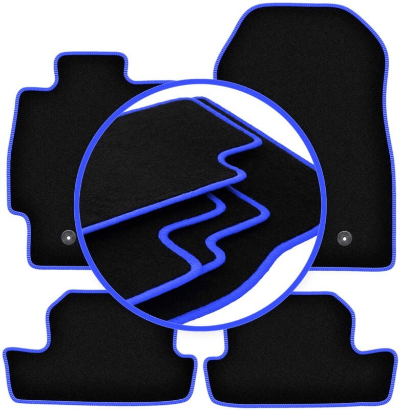 CARLUX-BLUE Autofußmatten für: Subaru BRZ Coupé (2011-)